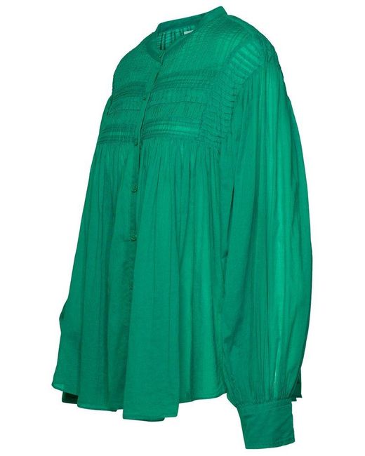 Isabel Marant Green Plalia Emerald Cotton Shirt