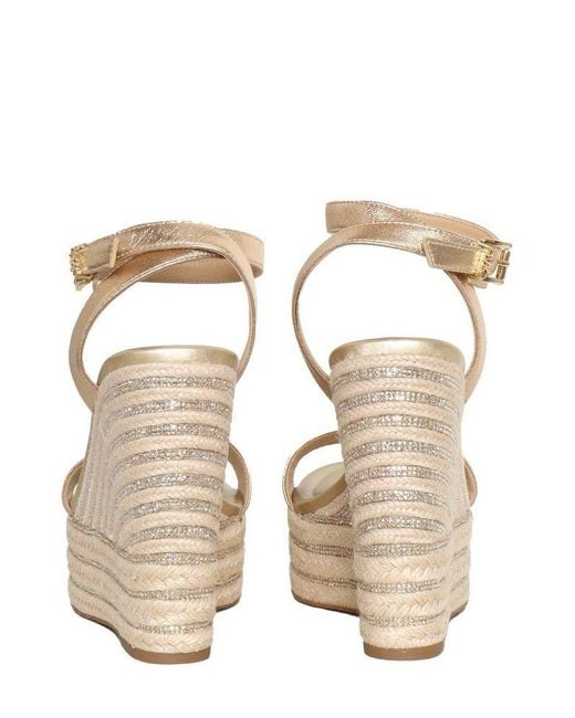 MICHAEL Michael Kors Natural Leighton Metallic Wedge Sandal