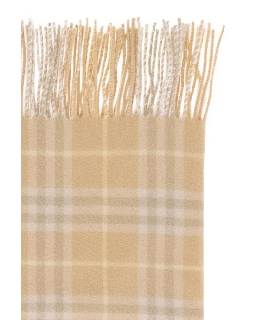 Burberry Natural Cashmere Scarf,
