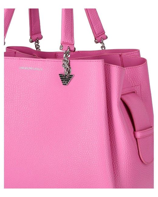 Emporio Armani Charm Pink Shopping Bag