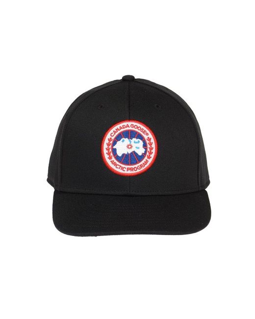 Canada Goose Black Logo Embroidered Tonal Cap