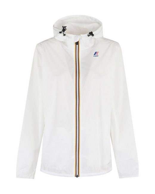 K-Way White Le Vrai 4.0 Claude Hooded Jacket for men