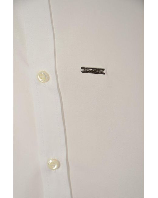 DSquared² White Maxi Shirt
