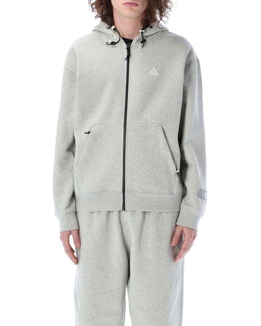 Nike Acg Therma-fit Airora Full-zip Fleece Hoodie in Grey (Grey) for Men |  Lyst Australia