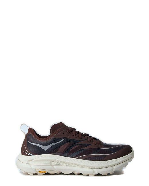 Hoka One One Black Mafate Speed 4 Lite Lace-Up Sneakers