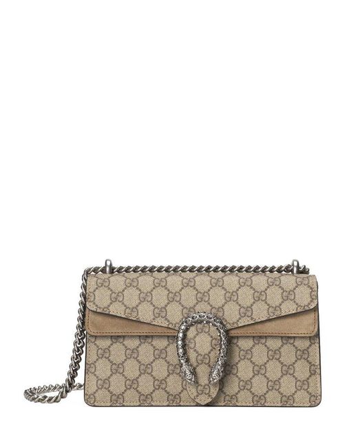 Gucci Gray Dionysus GG Small Shoulder Bag