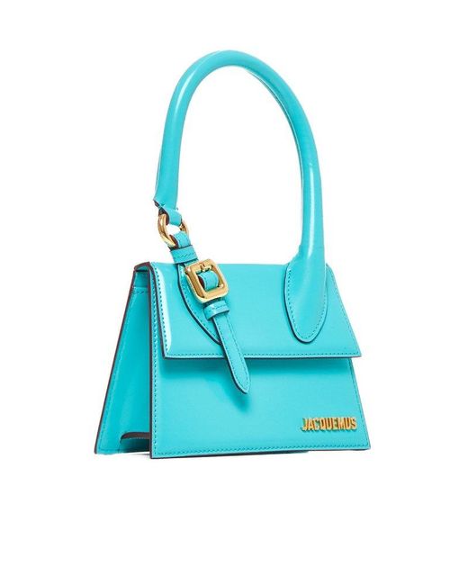 Jacquemus Le Chiquito Moyen Boucle Signature Buckled Handbag in Blue ...