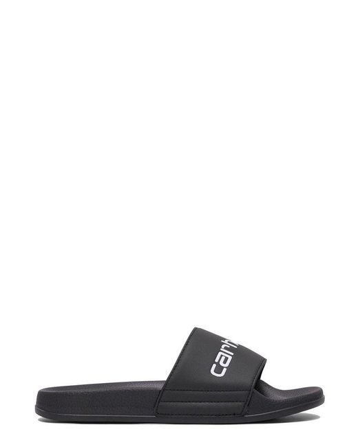 Carhartt Black Logo Debossed Slippers for men