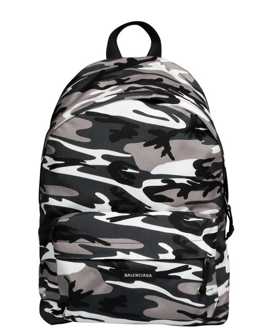 camouflage print backpack