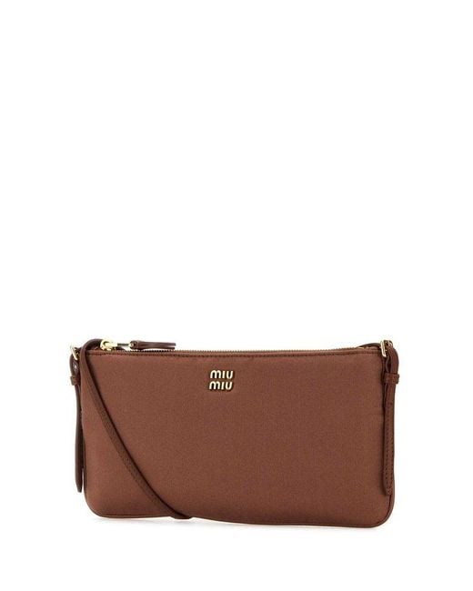 Miu Miu Brown Beauty Case