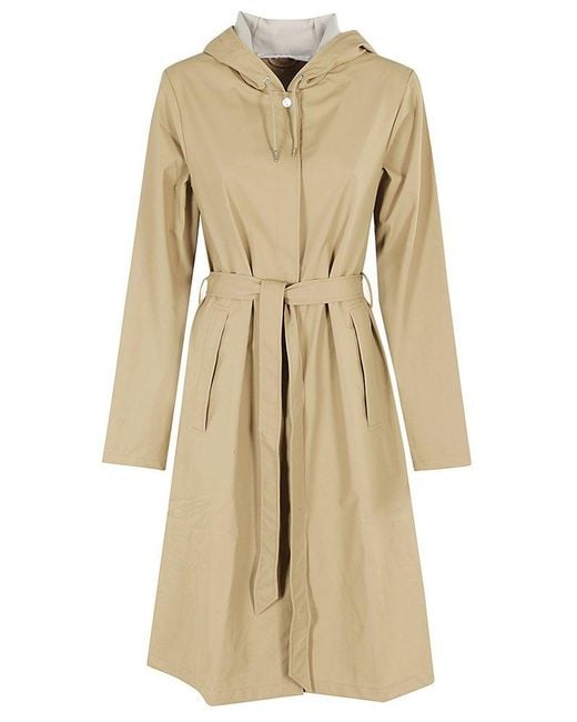 Rains Natural A-Line Longer W Jacket
