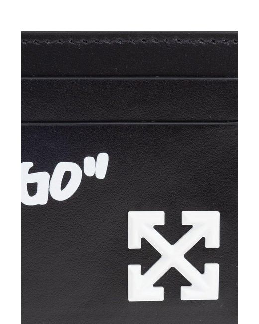 Off-White c/o Virgil Abloh Black Jitney Quote Card Holder for men
