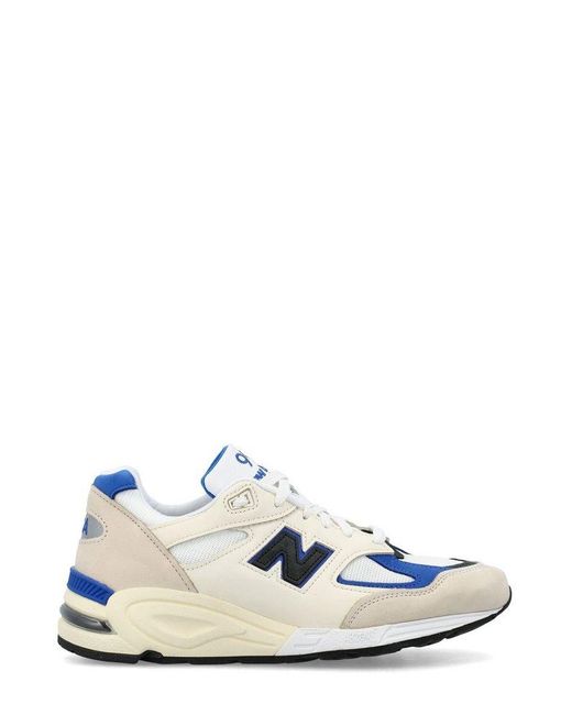 New Balance White Logo Patch Low-top Sneakers