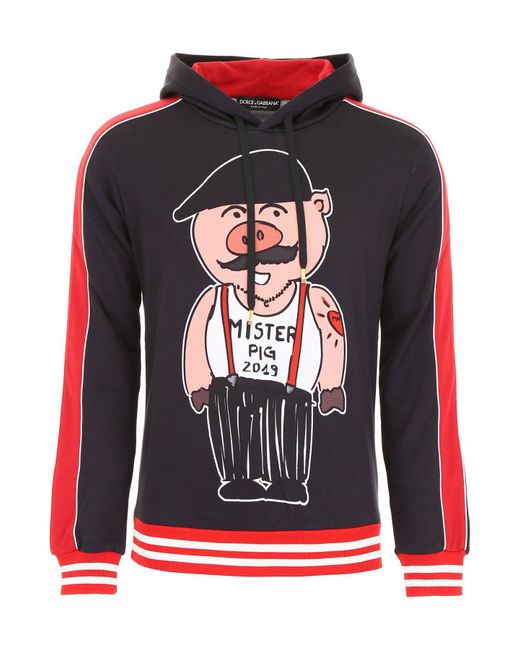 Dolce & Gabbana Multicolor Mister Pig 2019 Sweater for men