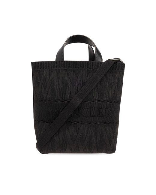 Moncler Black Mini Knit Tote Bag Bags