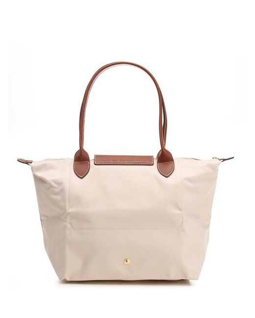 Longchamp Large Le Pliage Shopping Bag in Natural | Lyst