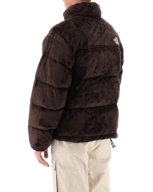 The North Face Black Nuptse Velour Puffer Jacket for men