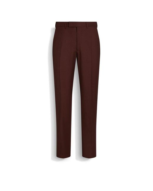 Zegna Purple Oasi Tailored Trousers for men