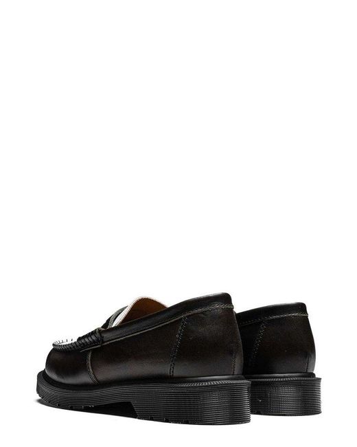 Dr. Martens Black Penton Two-Toned Loafers for men