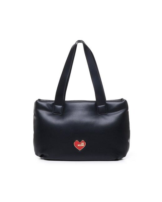 Love Moschino Black Padded Bag With Logo
