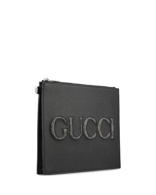 Gucci Black Handbag With Logo, for men