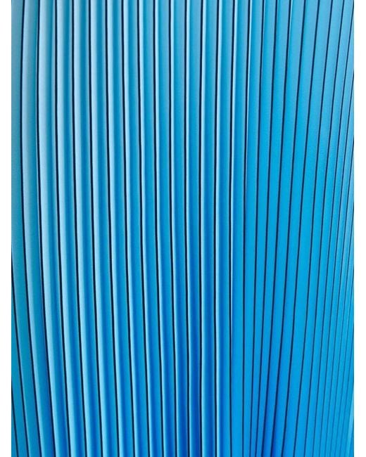 Essentiel Antwerp Blue Haurus Pleated Maxi Dress