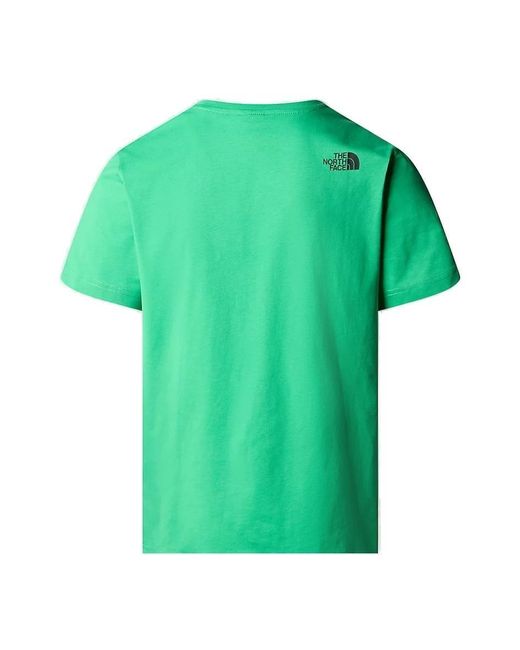 The North Face Green Logo Printed Crewneck T-shirt for men
