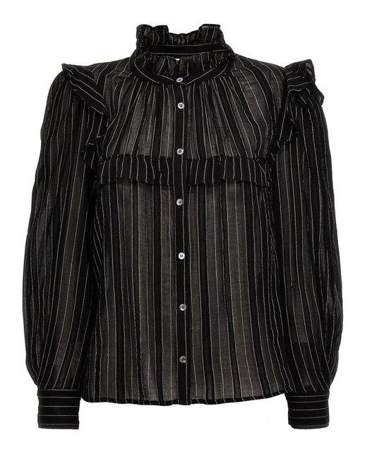 Isabel Marant Black Idety Shirt, Blouse