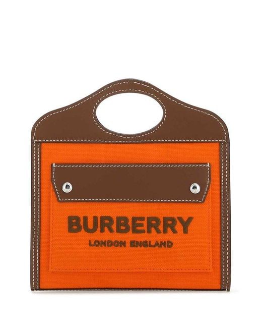 Burberry Orange Handbags.