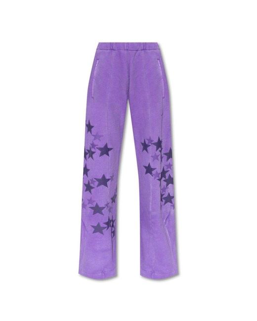 Amiri Purple Sweatpants With Logo