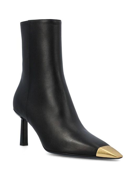 Ferragamo Black Pointed-toe Side-zip Boots