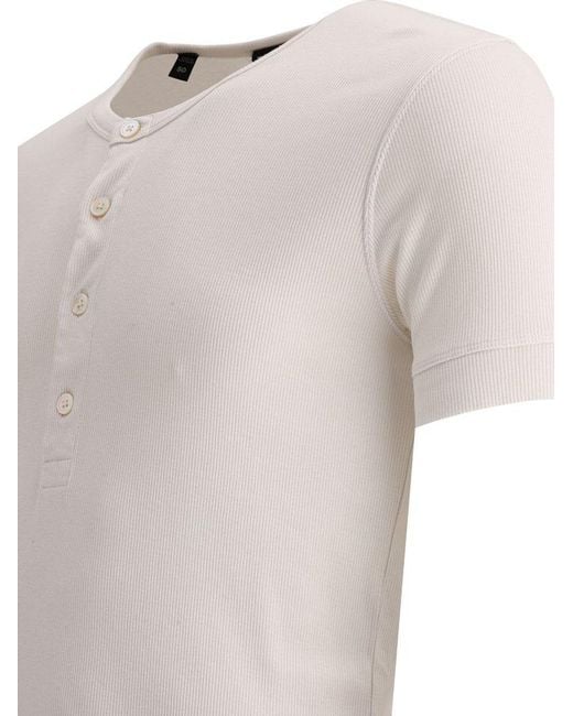 Tom Ford White Henley T-shirts for men