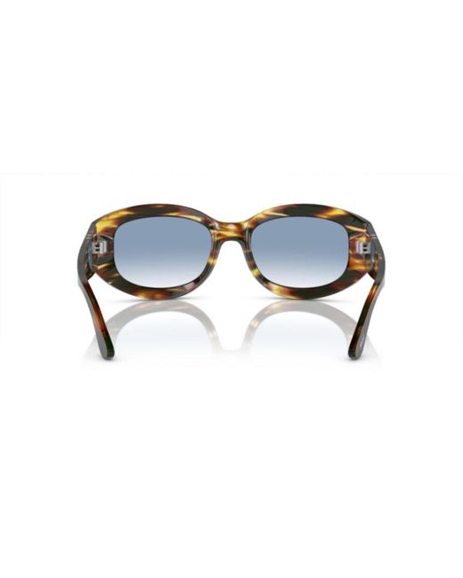Persol Blue Oval Frame Sunglasses