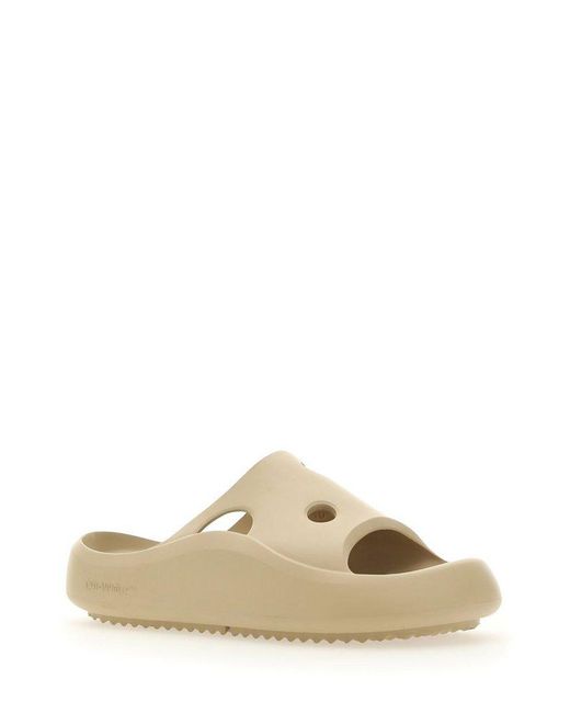off white sponge sole meteor rubber slides