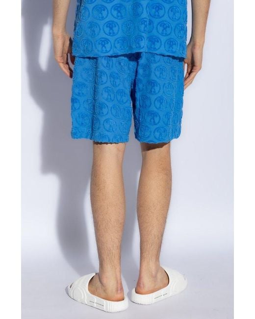 Moschino Blue Cotton Shorts, for men