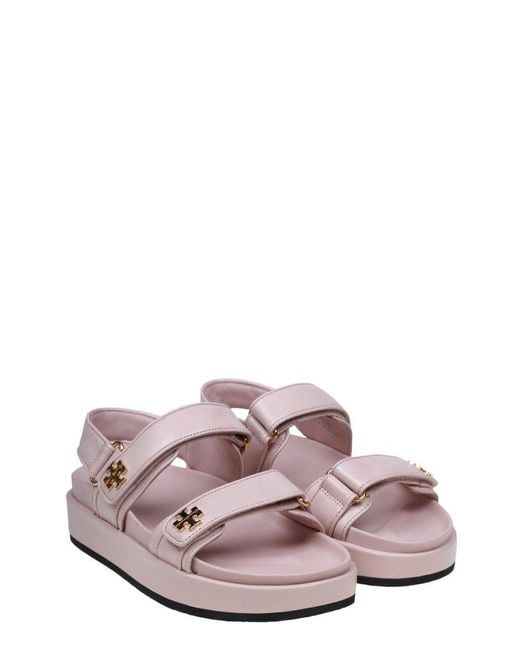 Tory Burch Pink Kira Leather Sandals