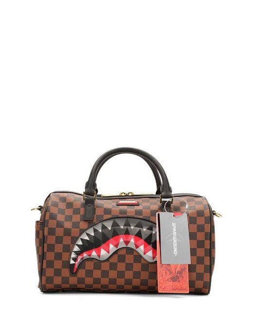 Sprayground Red Sip Lenticular Chomp Mini Duffle Bag