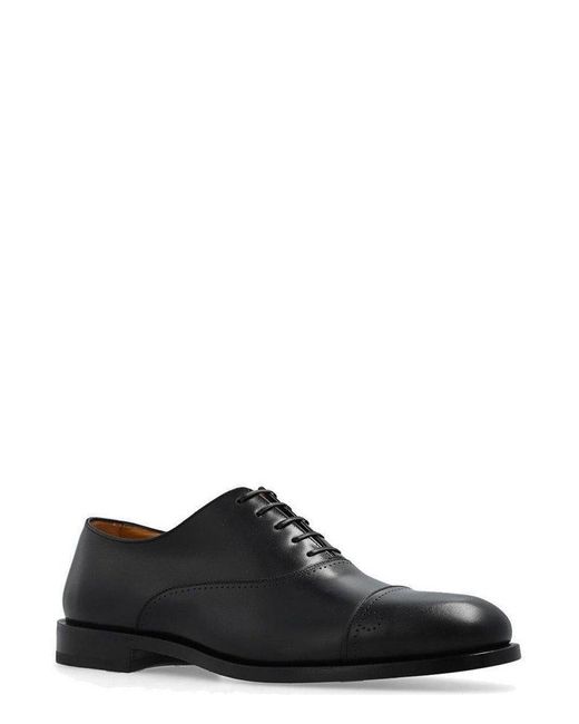 Ferragamo Black Giovanni Oxford Shoes for men