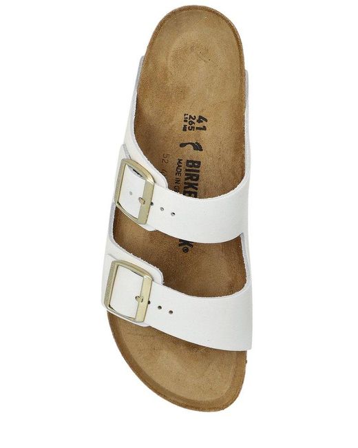 Birkenstock White Arizona Slip-On Sandals