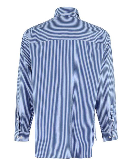 sunflower Blue Striped Button-Down Shirt for men