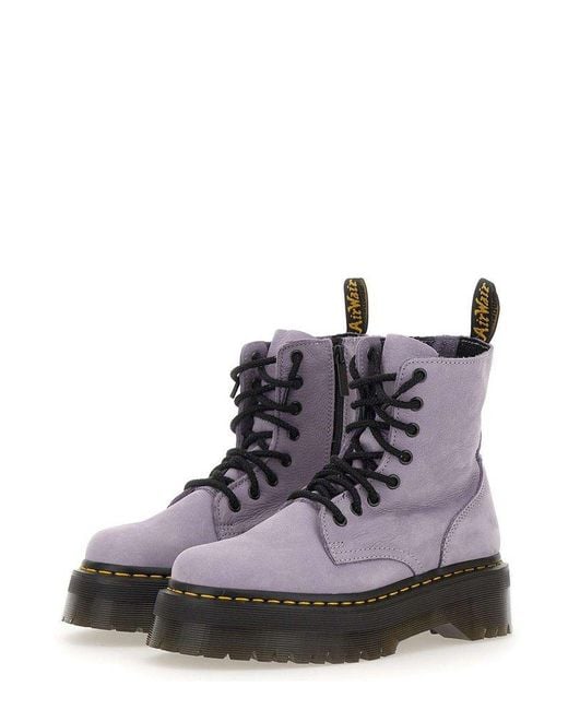 Dr. Martens Purple Jadon Iii Platform Boots