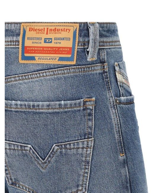 DIESEL Blue 1985 Larkee Distressed Jeans for men