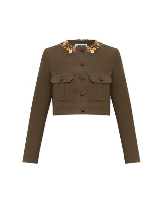 Moschino Green Jacket From The '40Th Anniversary' Collection