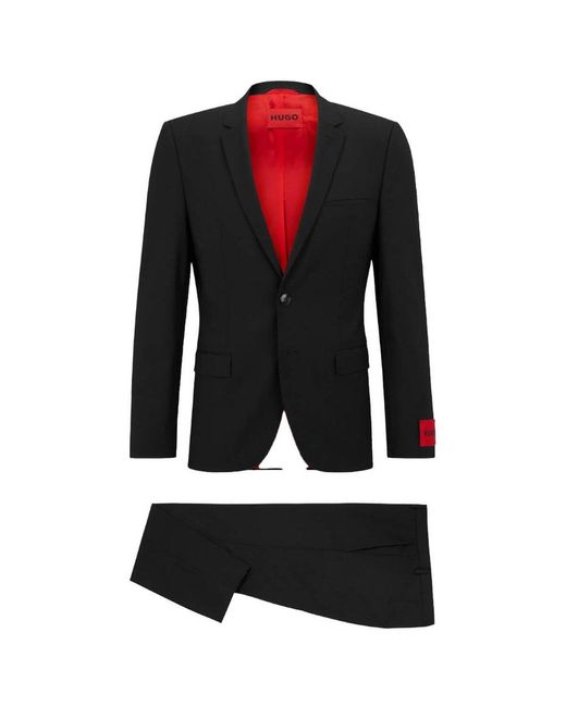 HUGO Black Extra-slim-fit Two Piece Suit for men
