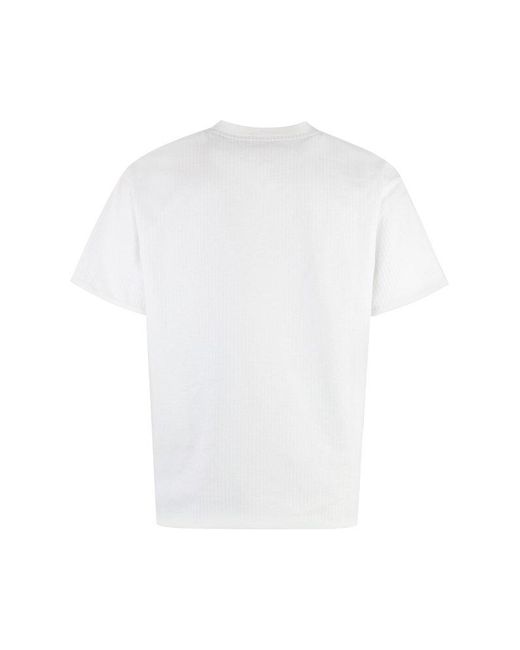 Bottega Veneta White Cotton Crew-neck T-shirt for men