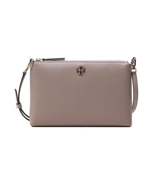Tory Burch Kira Topzip Crossbody Bag in Gray Lyst