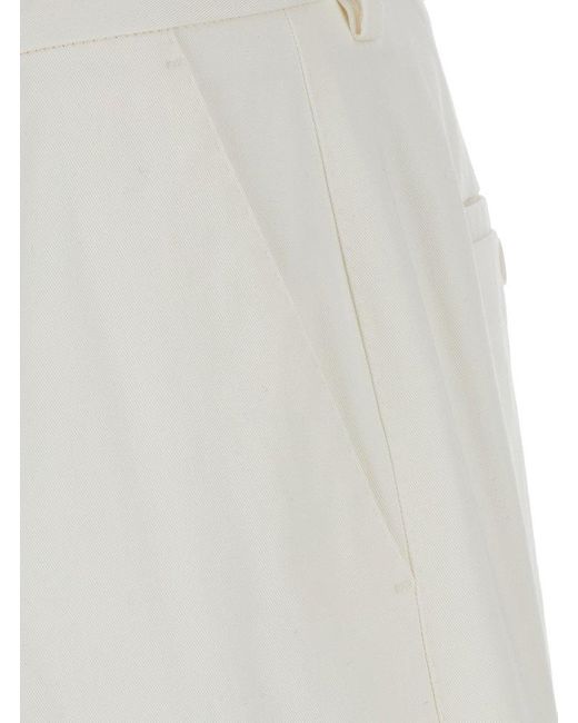 Dolce & Gabbana White Tailored Trousers for men