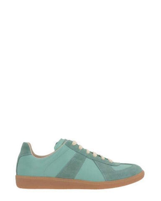 Maison Margiela Green Replica Lace-up Sneakers for men