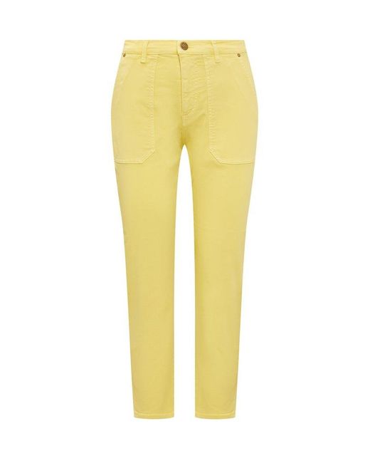 Pinko Yellow Cloe Chino Jeans