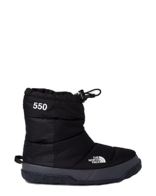 the north face nuptse apres down insulated booties in cream